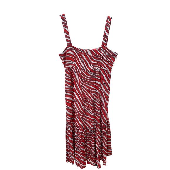 MICHAEL Michael Kors Dresses & Skirts - MICHAEL Michael Kors Soft Zebra Midi Geranium Sundress - Sz. Large (NWT)